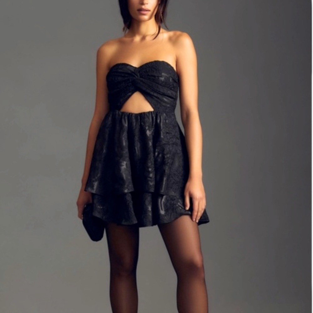 NEW | Bhanuni by Jyoti | Strapless Mini Dress, Black